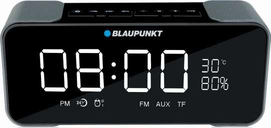 BT16CLOCK Bluetooth do odtwarzania muzyki poprzez profil audio streaming (A2DP) Radio FM z cyfrową syntezą PLL pamięcią 50 stacji Odtwarzacz MP3 microsd (do 32 GB) Zegar z funkcją podwójnego alarmu i