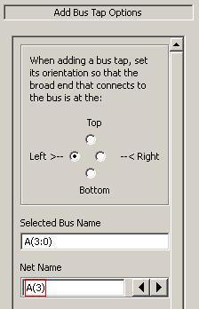 Podłączanie pojedynczego sygnału do magistrali 1. Z paska narzędzi wybieramy symbol podłączenia do magistrali (Bus Tap): 2.