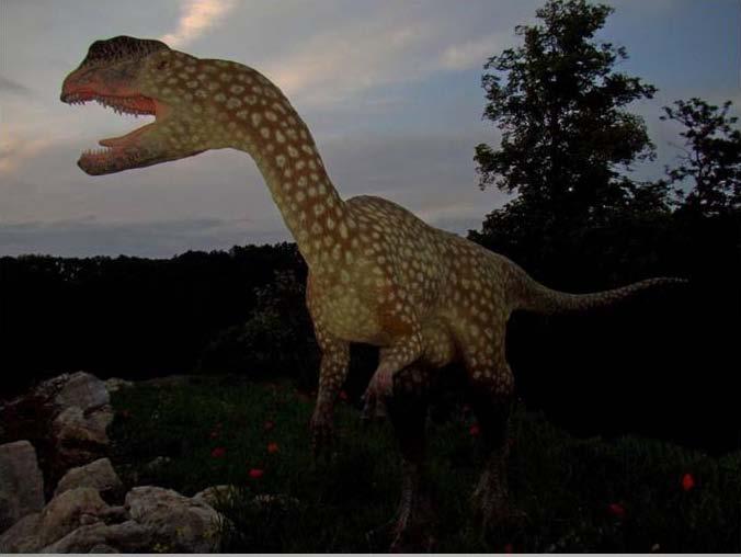 Dilophosaurus waga ok.