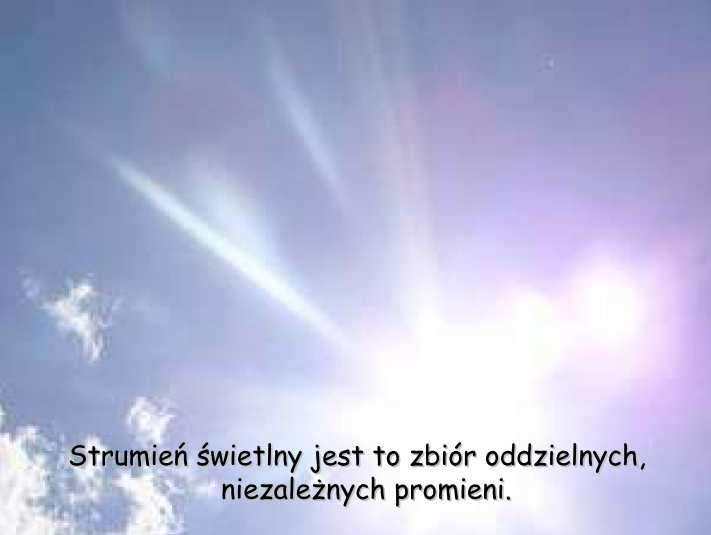 szerokość. W środku tej linii znajduje się symboliczna linia matematyczna, czyli minimalna widzialna porcja światła. Wszystkie pozostałe linie światła biegną do niej równolegle.