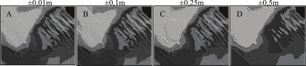 128 Rys. 9. Numeryczny model terenu dla różnych stopni kompresji Fig. 9. Digital terrain model for different compression levels Rys. 10.