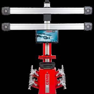 82 URZĄDZENIE DO GEOMETRII CEMB DWA 3400 3D CEMB DWA 3400 3D urządzenie do pomiaru i regulacji geometrii kół 3D z automatycznym przesuwem kamer pomiarowych Wybrane funkcje urządzenia: Automatyczny