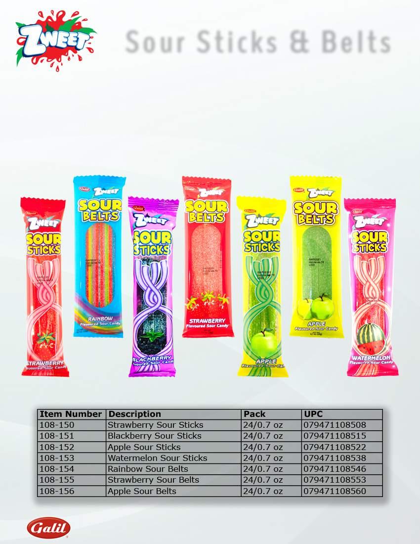 Introducing new Zweet Sour Sticks and Sour Belts!