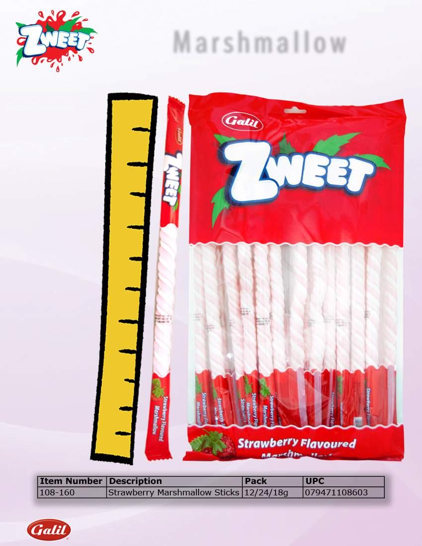 Zweet Strawberry Marshmallow sticks are a delicious snack for kids and adults alike.