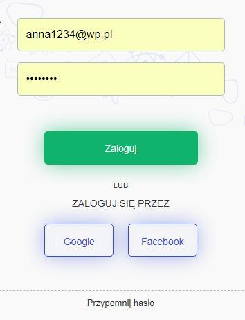 Logowanie Jeżeli masz już założone konto kliknij przycisk - Logowanie Wpisz swój