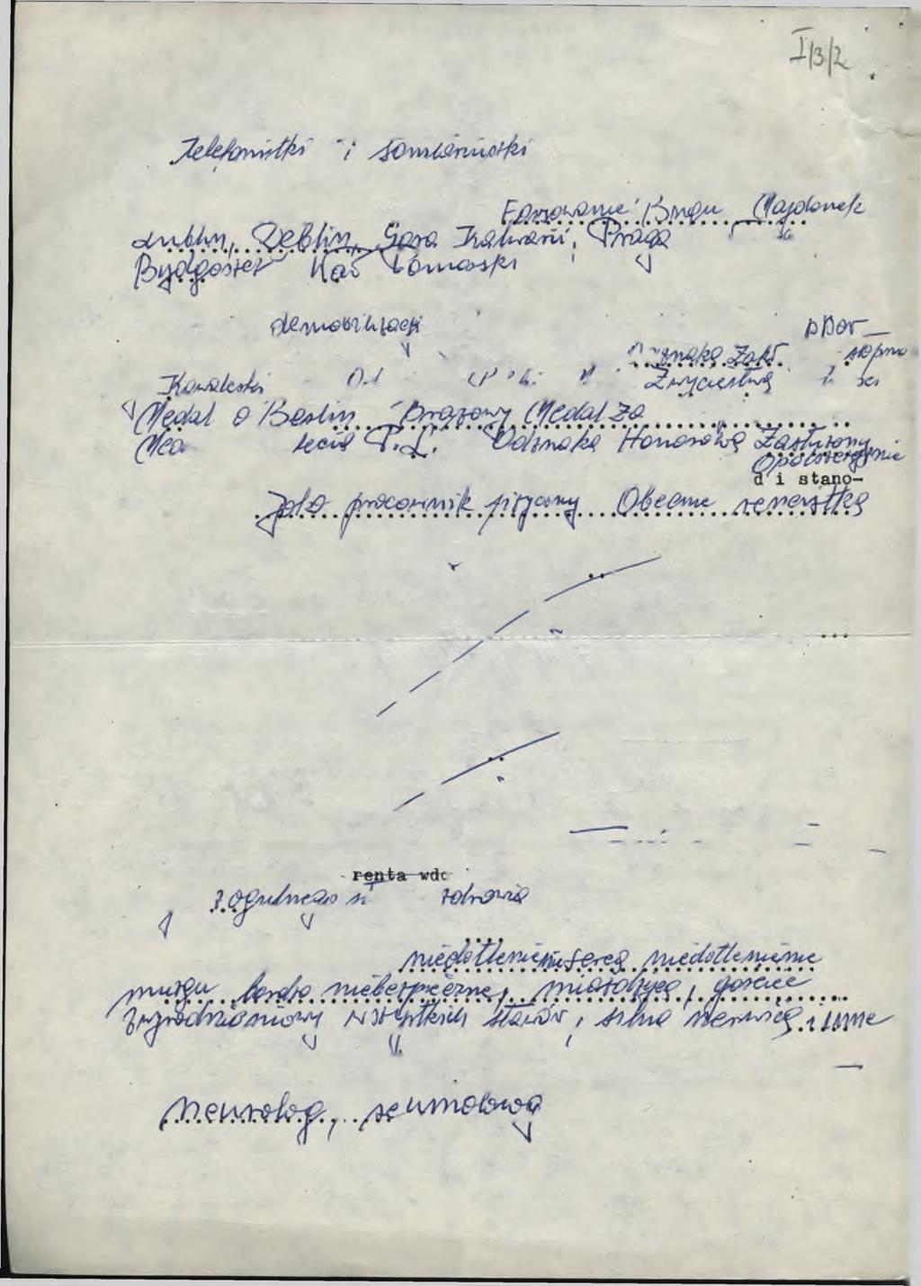 - 2-17. Jak^e przeszła przeszkolenie w wojsku /szkoły, kursy itp./ 18. W jakich bitwach b r a ł a u d z i a ł /raiejscowośćłx^data, odniftsi^one. prany, kontuzje, kiedu, fgdzie^... A ł : 9e? f r $ i.