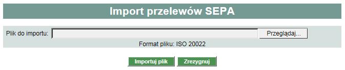 Rozdział 5 Opis f importu i eksportu danych Przycisk [Zapisz tylko poprawne przelewy] spowoduje zapisanie danych przelewów.