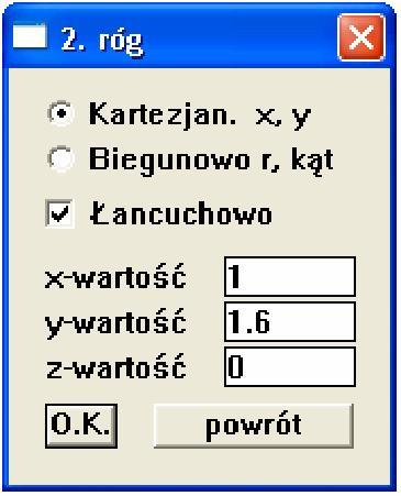 3 8.2. Następnie wprowadzamy zewnętrzny zarys punktu lutowniczego a) rysujemy prostokąt MENU LINIE => prostokąt środek i okrąg Poleceniem środek umieszczamy środek prostokąta w środku okręgu.