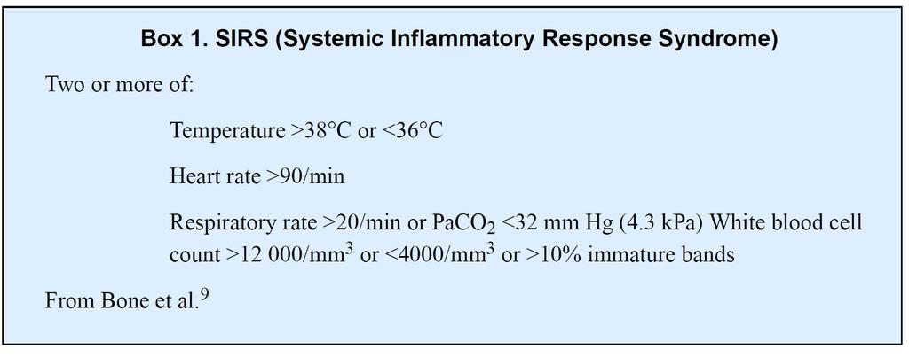 Sepsa, wstrząs septyczny, definicja, rozpoznanie Na konferencja uzgodnieniowej w 1991 r.