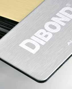 DIBOND, DILITE, DIGITAL, PLABOND DIBOND - AL/PE/AL (ALUMINIUM O GRUBOŚCI 0,3 mm) płyty warstwowe AL-PE-AL doskonałe własności mechaniczne lekkie o wysokiej sztywności bardzo łatwa obróbka mechaniczna