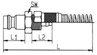 RE-26SFTF13MXX 13-48 15 20 25 Wtyk z końcówką do węża z tworzywa sztucznego w/z.