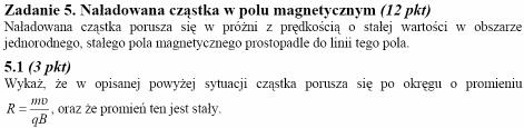 Wewnątrz zwojnicy występuje jednorodne pole magnetyczne o indukcji B.