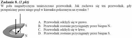 Siła elektrodynamiczna 30. Po dwóch równoległych drutach dwuprzewodowej linii o długości 5 m płynie w przeciwnych kierunkach prąd o natęŝeniu 500A.