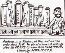 Co robi meta w metaheurystyce? Andronikos z Rodos (I w. p.n.e.) - filozof grecki, arystotelik, dziesiąty po Arystotelesie scholarcha Lykeionu Uporządkował nabytą przez Apellikona i przewiezioną przez Sullę do Rzymu bibliotekę Arystotelesa.