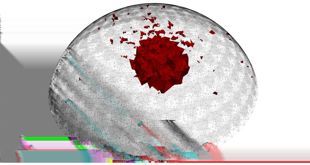 Experiment - nehomogenita Obra zek : Threshold filtr Re {γ} > 1.