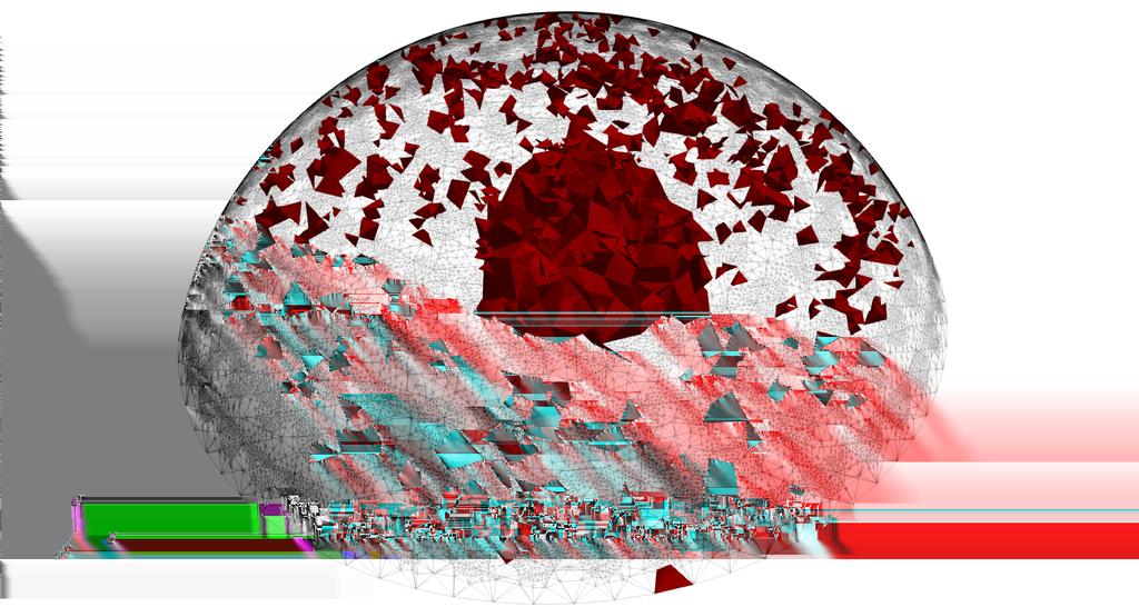 Experiment - nehomogenita Obra zek : Threshold filtr Re {γ} > 1.