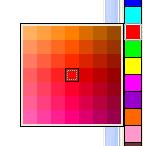 Aby wypełnić obiekt kolorem jednolitym, kliknij próbnik koloru na palecie kolorów lub przeciągnij kolor do obiektu.