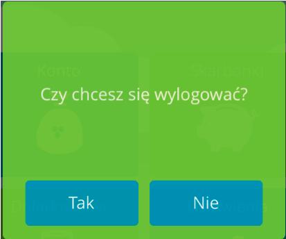 System automatycznie wyloguje użytkownika, jeśli przerwie on pracę na dłuższy czas (nie wykona