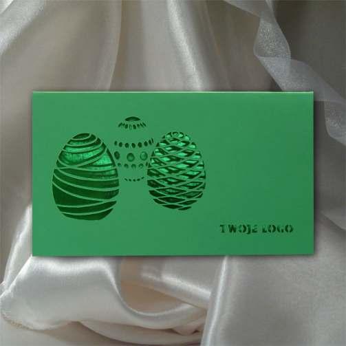 Kartka Wielkanocna KW260 z białą kopertą rozmiar: zamknięte 107,5x185 mm, otwarte 215x185 mm, środek 177x212 mm, koperta 120x194