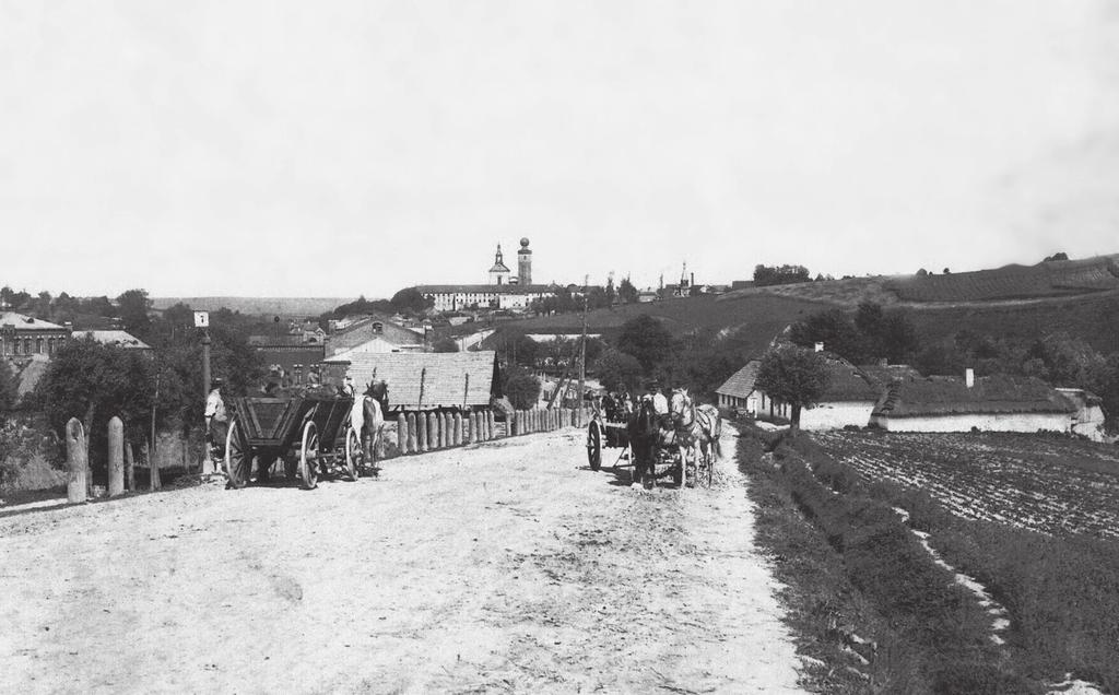Wjazd do Miechowa od strony zachodniej, lata 20. XX w., fot.