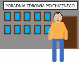 Psycholog pomaga rozwiązywać problemy w kontaktach z innymi ludźmi.