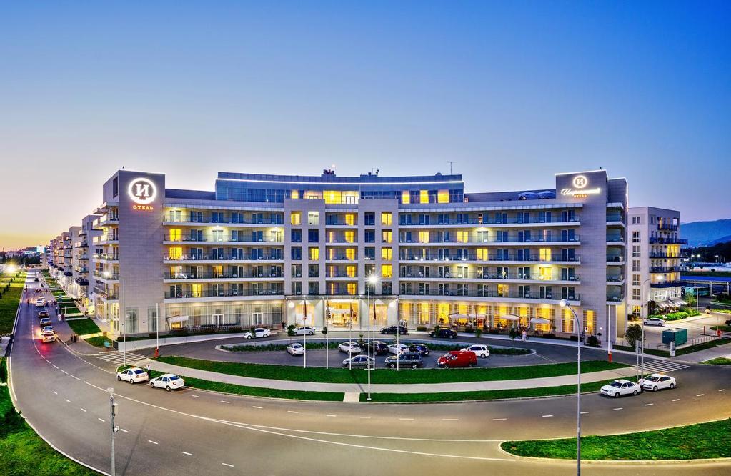 Imeretinskiy Hotel 4*, Soczi-Adler, Rosja. https://en.im-hotel.ru/ Hotel Imeretinskiy położony jest niecałe 20 minut spacerem od Parku Olimpijskiego w Soczi.