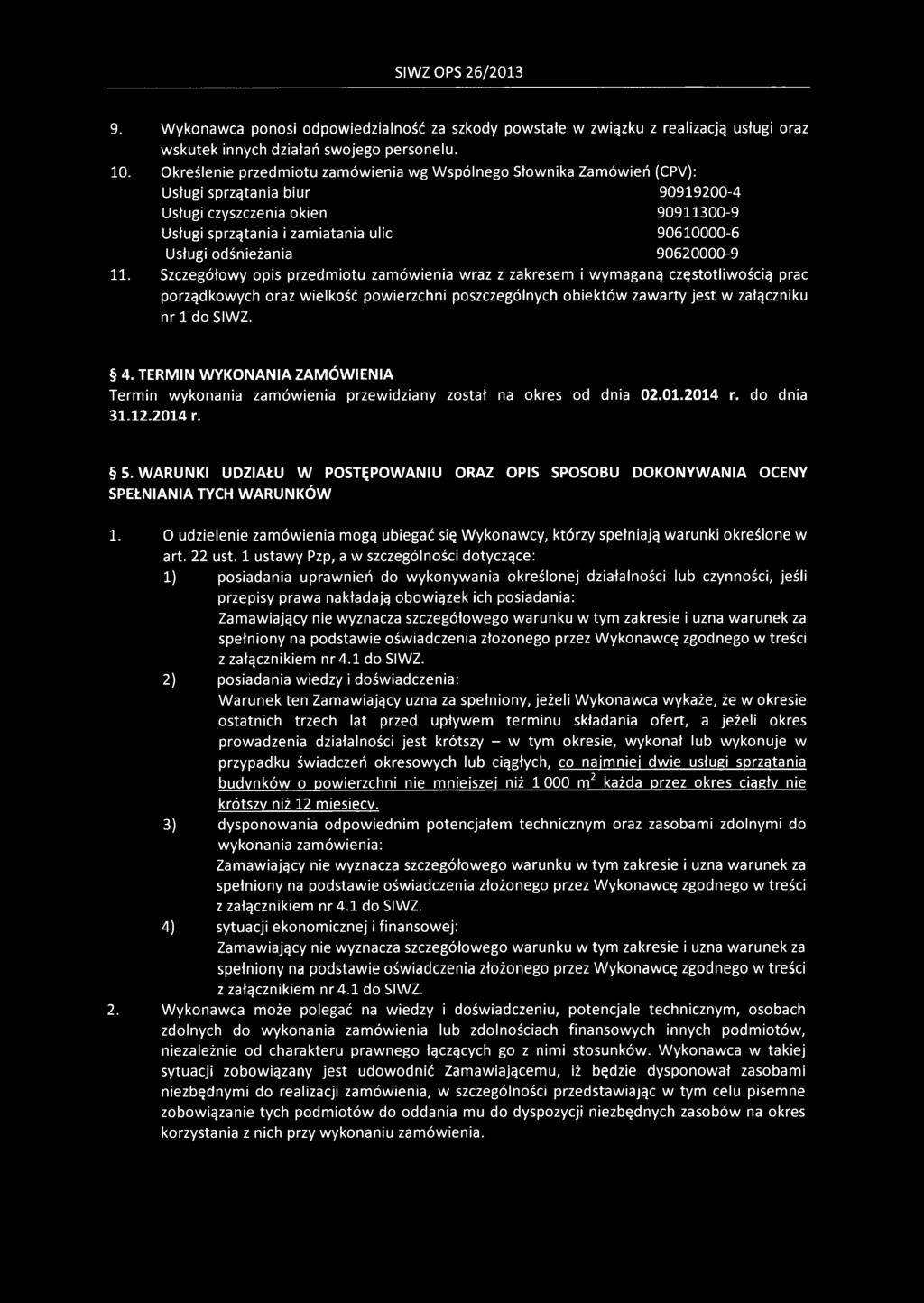 odśnieżania 90620000-9 11.