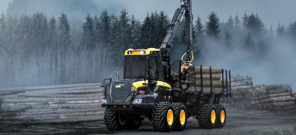 PONSSE BISON ACTIVE FRAME DALEKOBIEŻNY SPRINTER Spróbuj wyższej siły uciągu i bezstopniowego układu przeniesienia napędu CVT Nowy PONSSE Bison Active Frame demonstruje swoją wyższość przede wszystkim