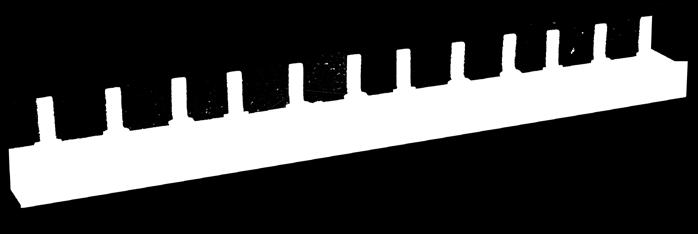 36 modułów 002921121 16 1 28250 40 Do stosowania z rozłącznikami VLC14 DC Zaciski szczękowe do wkładek cylindrycznych CH10 i CH14 Zaciski szczękowe