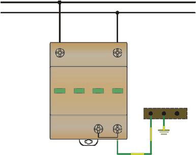 w każdym module MOV Wskaźnik uszkodzenia: Wizualny - okienko sygnalizacyjne + styki sygnalizaji zewnętrznej (RC) ETITEC S B - PV U c (V DC) I n (ka) Szerokość (mod.