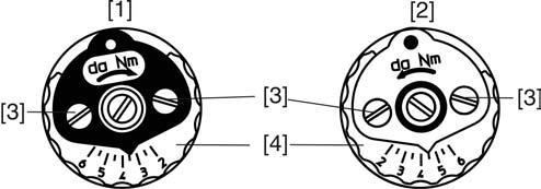 Uruchamianie (ustawienia podstawowe) AMExC 01.1 Rysunek 28: Głowice do pomiaru momentu obrotowego Przykład: Na powyższej ilustracji ustawiono: 9.5.