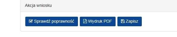 Informacje dodatkowe podstawowe informacje na temat obsługi Generatora wniosków. - sprawdź poprawność weryfikuje poprawność wypełnienia poszczególnych pól w GW wskazując m.in. braki dotyczące niewypełnionych pozycji, błędnych wyliczeń.