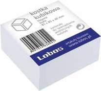 kubikowe LOBOS Kostki z papieru białego lub kolorowego. Cena za bloczek Lp.