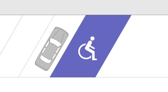 D-18b parking zadaszony ) wraz z tabliczką T-29 (informującą o miejscu przeznaczonym dla pojazdu samochodowego uprawnionej