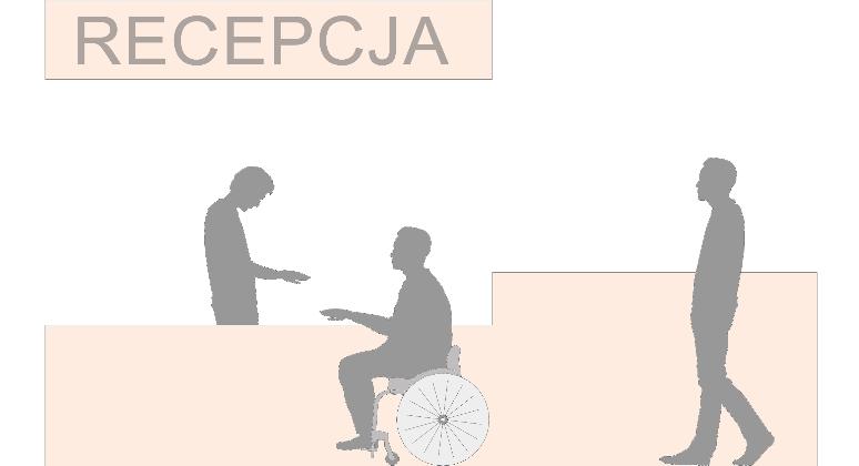 Zalecane jest umieszczenie także trzeciego pasa na wysokości 0,10-0,30 m, przydatnego dla osób patrzących pod nogi. Minimalna szerokość pasów wynosi 0,10 m.