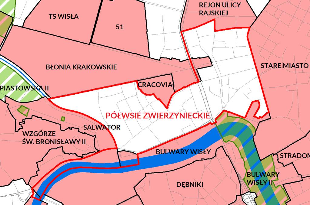 7.2. Sytuacja planistyczna (obowiązujące i sporządzane plany miejscowe) W granicach obszaru objętego analizą znajdują się fragmenty miejscowych planów zagospodarowania przestrzennego następujących