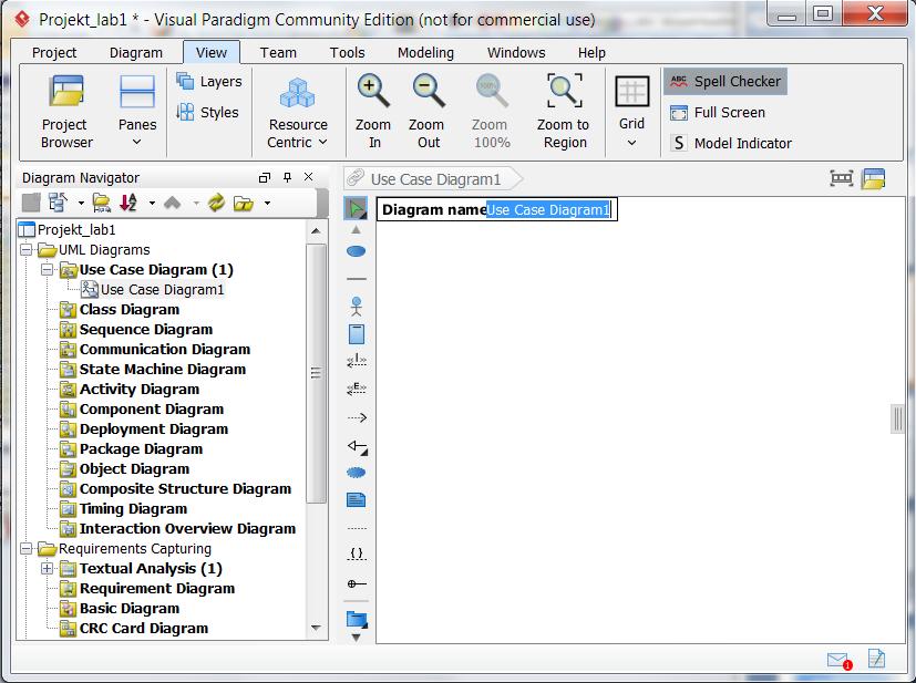 9.2. Wstawianie do projektu diagramu typu