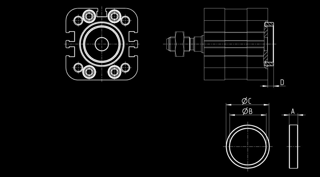 U ISO 4035 Materiały: stal ocynkowana Model D M SW U-20 20-25 M8x,25 5 3 U-25-32 32-40 M0x,25 6 7 U-40 50-63