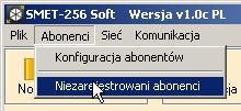 8 SMET-256 SATEL Brak C Kod utraty łączności modułu ETHM z centralą alarmową jeżeli nie zostało zaznaczone pole CID w polu należy wpisać 2 znaki, które wysłane zostaną do stacji monitorującej w