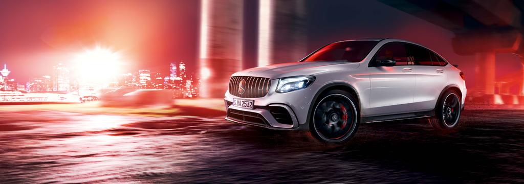 Race Utility Vehicle. Mercedes-AMG GLC Coupé Każdy samochód Mercedes-AMG to niezwykłe arcydzieło o wyjątkowym charakterze, które łączy jedno: ich nieposkromiony, sportowy duch.