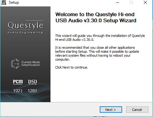 1) Odwiedź stronę (www.questyleaudio.com), kliknij Download - Driver i wybierz QP2R USB DAC Driver.zip.