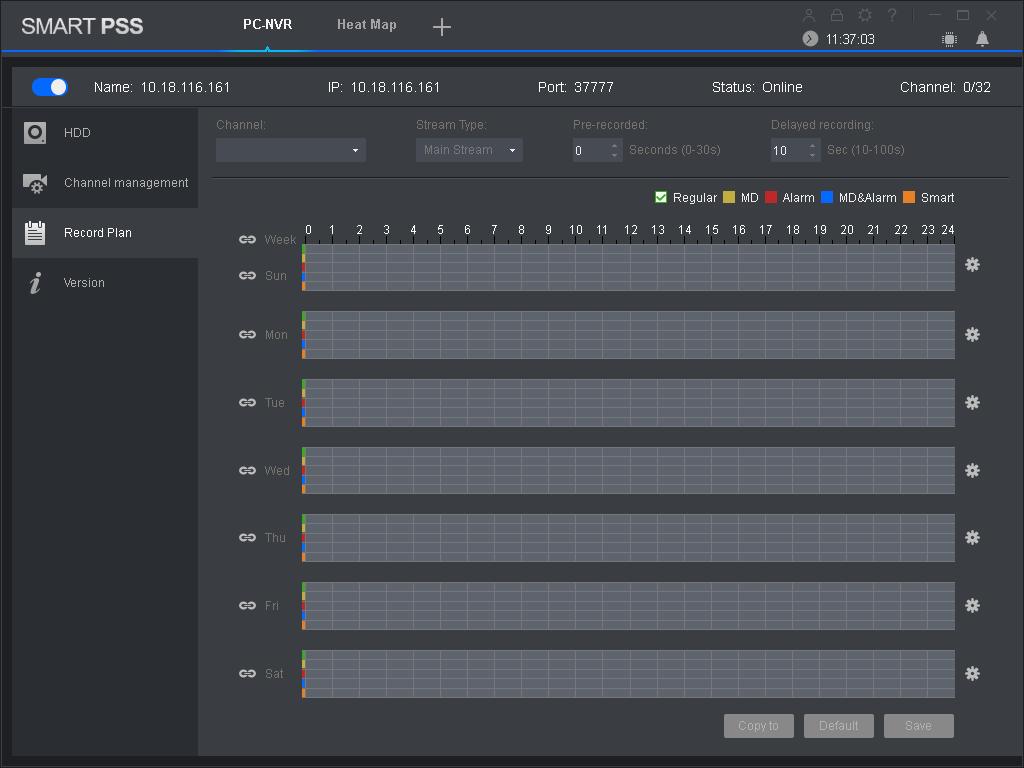 Dla wybranego kanału możesz ustawić harmonogram nagrywania, wykrywanie ruchu, alarm, alarm przy wykryciu ruchu, a także inteligentny plan nagrywania. Krok 1. Na karcie Nowe kliknij PC-NVR. Krok 2.