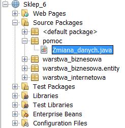 wybrać kolejno pozycje: New/Other/Java/Java Class i po