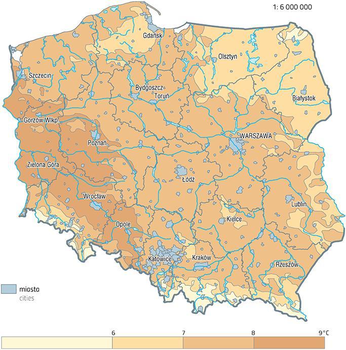Rysunek 5 - Podział kraju na regiony klimatyczne wg. A. Wosia Źródło: http://www.igipz.pan.pl 5.1.