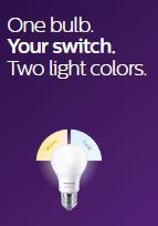 Dzięki lampom LED Philips SceneSwitch możesz mieć różne ustawienia światła. Nie wymaga ściemniacza!