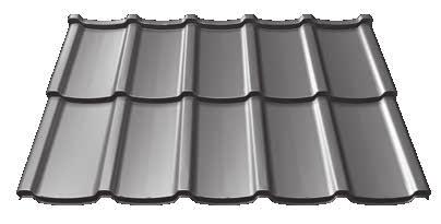 Plannja Scandic Modular to profil dobrze prezentujący się na prostych i skomplikowanych połaciach dachowych.