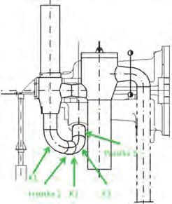 Rurociąg łączący zawór regulacyjny z kadłubem WP turbiny Miejsce wystąpienia nieszczelności rurociągu pary świeżej