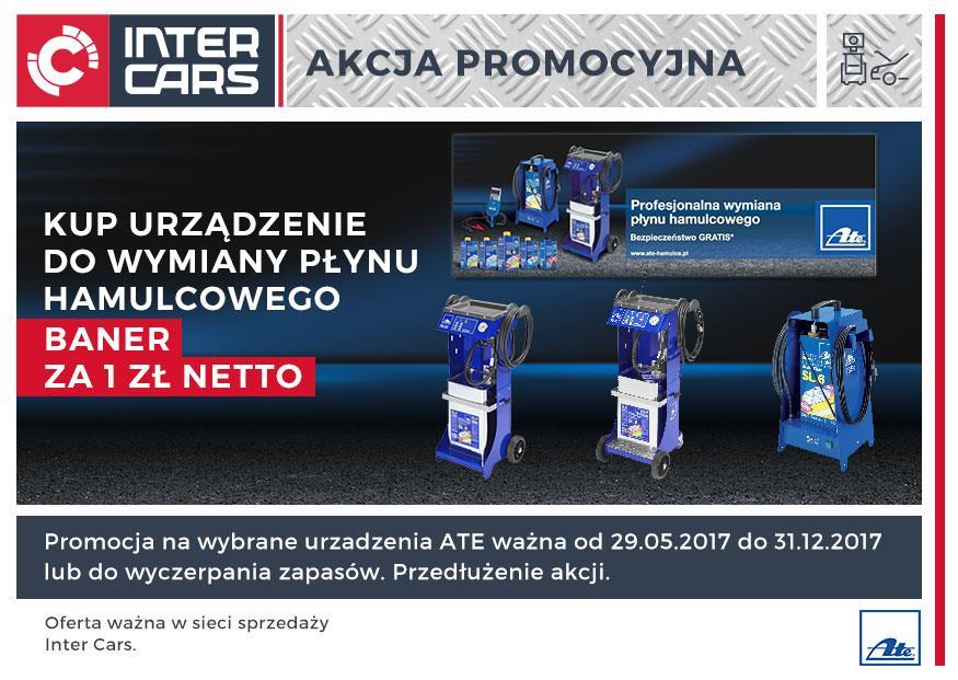 Promocja urządzeń ATE z Banerem Za jednorazowy zakup wybranego urządzenia firmy ATE TEVES, w okresie obowiązywania akcji, klient ma możliwość