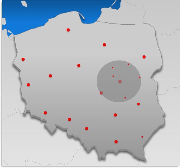 Filtry geotargetujące Przykład filtra: Wyślij do osób, które