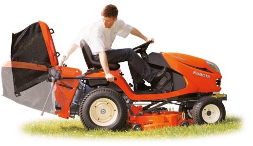 dane techniczne Seria GR 2120 Model GR2120 Wysoka wydajność Silnik Typ Diesel D782, trzycylindrowy, chłodzony cieczą Kosz na trawę będący elementem wyposażenia standardowego modelu GR2120 posiada